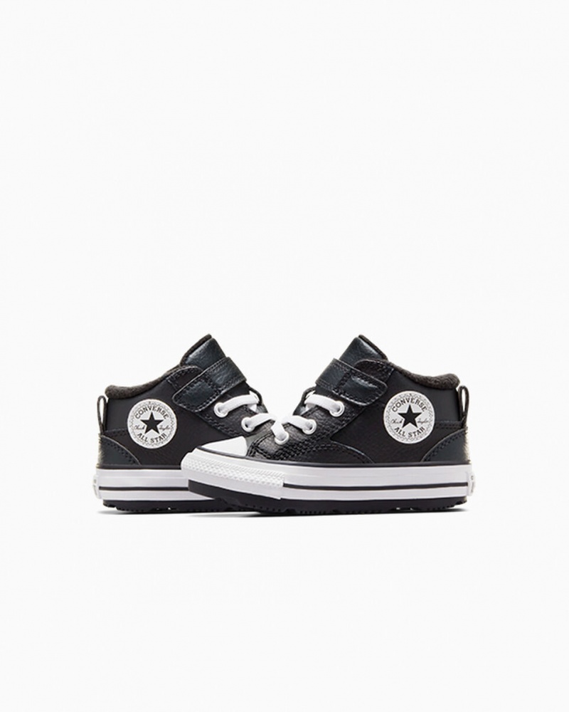 Converse Chuck Taylor All Star Malden Straat Boot Zwart Zwart Wit | 7986-RTGEH