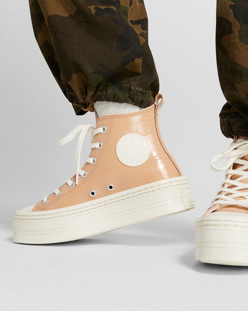 Converse Chuck Taylor All Star Modern Lift Platform Embossed Epic Dune / Epic Dune / Egret | 9725-XWFQT