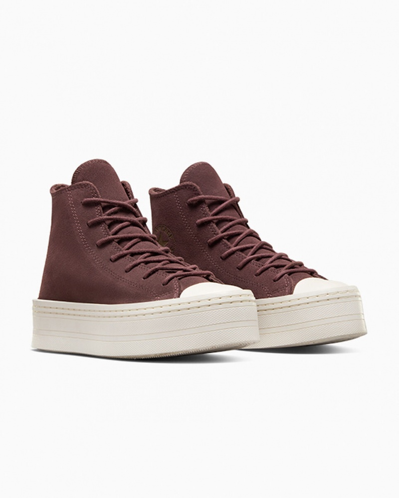 Converse Chuck Taylor All Star Modern Lift Platform Suede Bruin | 8136-XTGMC