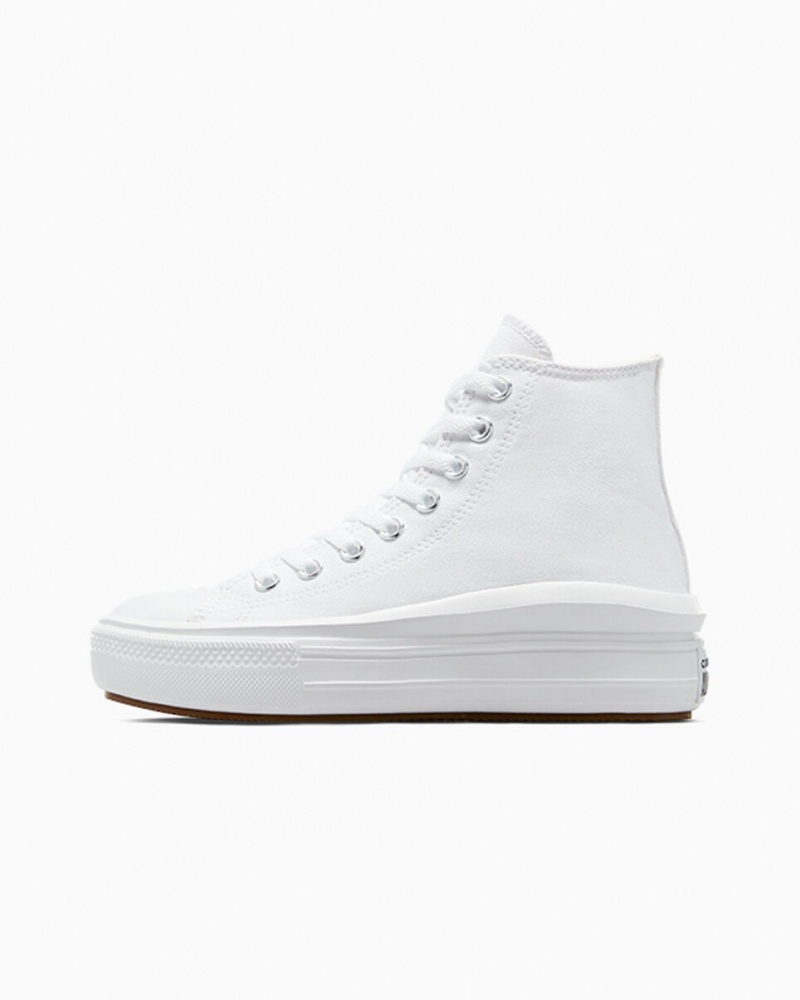 Converse Chuck Taylor All Star Move Platform Wit Zwart | 2346-WCIQL