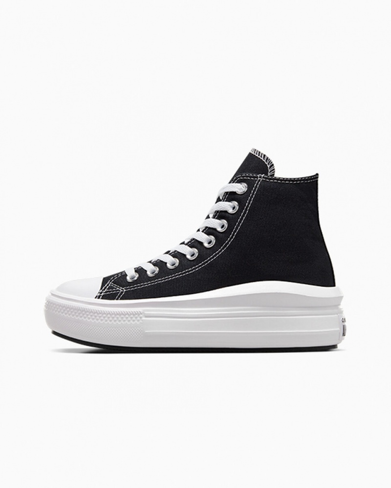 Converse Chuck Taylor All Star Move Platform Zwart Wit | 9326-WVHKS