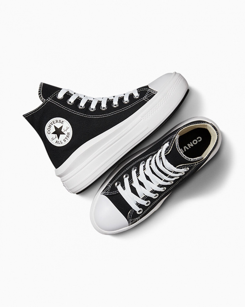 Converse Chuck Taylor All Star Move Platform Zwart Wit | 9326-WVHKS