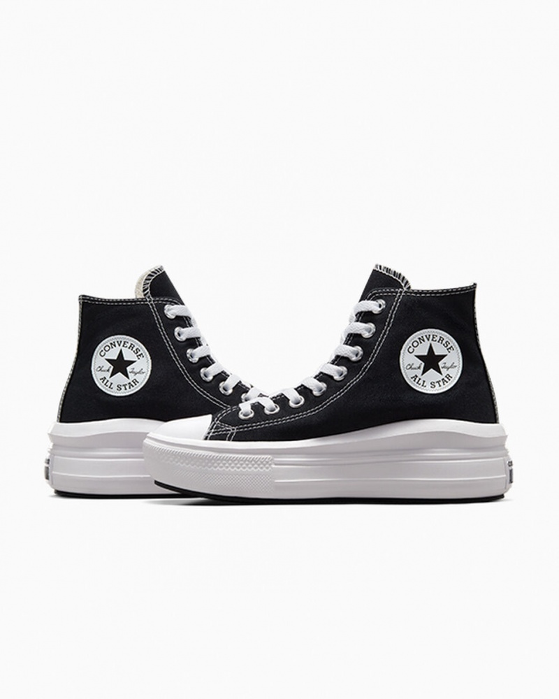 Converse Chuck Taylor All Star Move Platform Zwart Wit | 9326-WVHKS