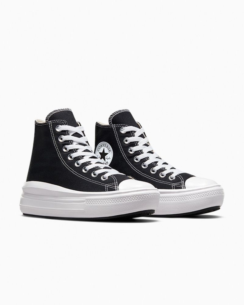 Converse Chuck Taylor All Star Move Platform Zwart Wit | 4236-FZCVU