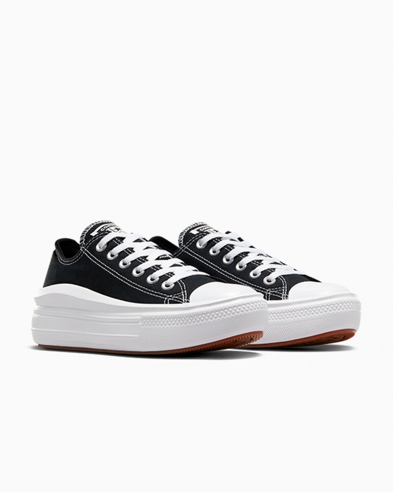 Converse Chuck Taylor All Star Move Platform Zwart Wit Wit | 0324-JTQZV