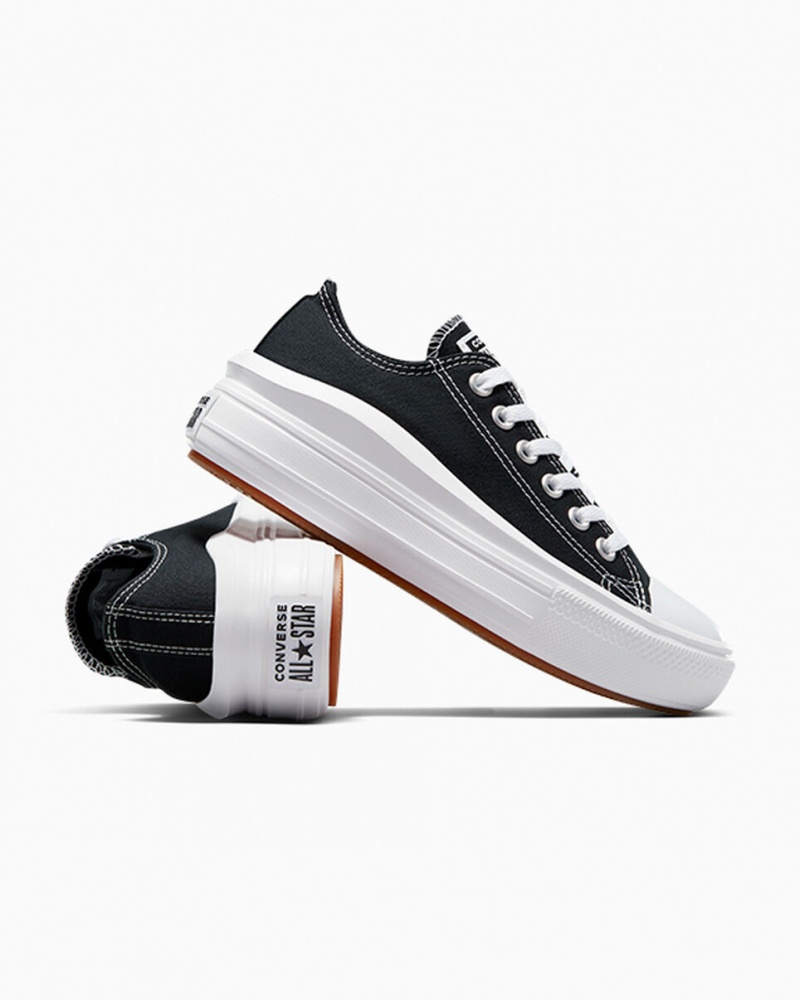 Converse Chuck Taylor All Star Move Platform Zwart Wit Wit | 0324-JTQZV