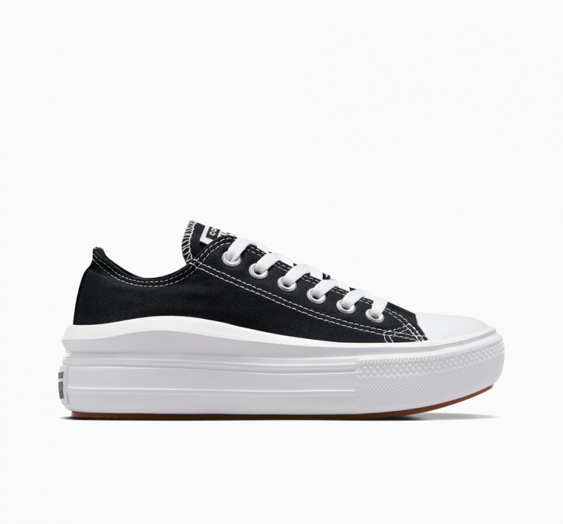 Converse Chuck Taylor All Star Move Platform Zwart Wit Wit | 0324-JTQZV