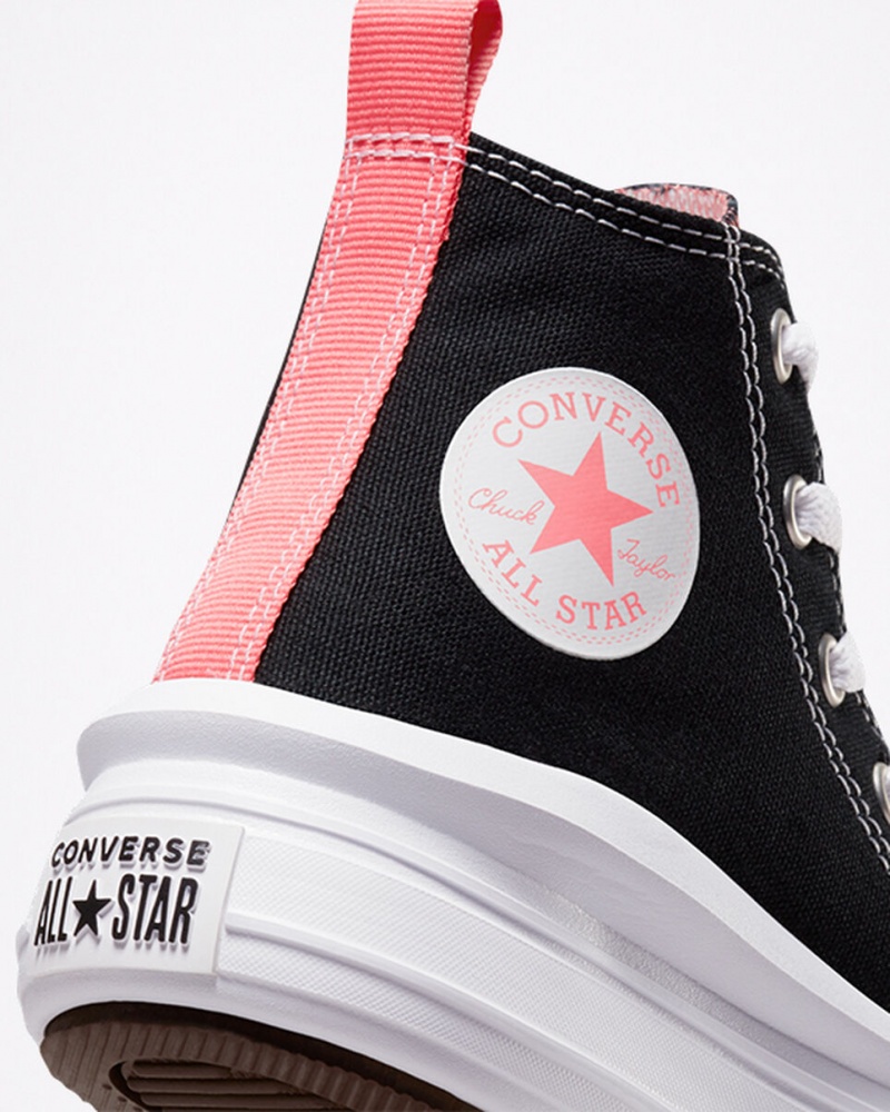 Converse Chuck Taylor All Star Move Platform Zwart Roze Wit | 5418-JSBWP