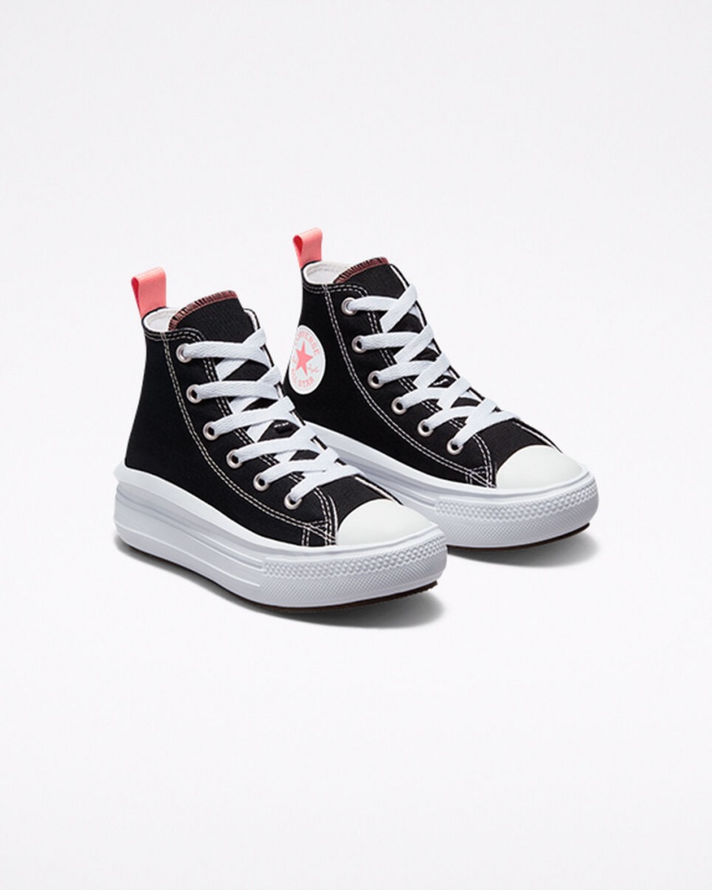 Converse Chuck Taylor All Star Move Platform Zwart Roze Wit | 5418-JSBWP