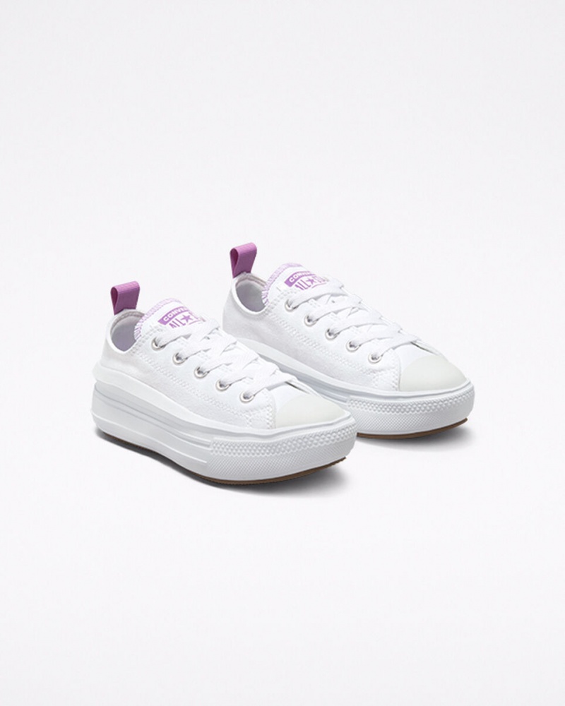 Converse Chuck Taylor All Star Move Platform Wit Paars Wit | 9562-IQZXW