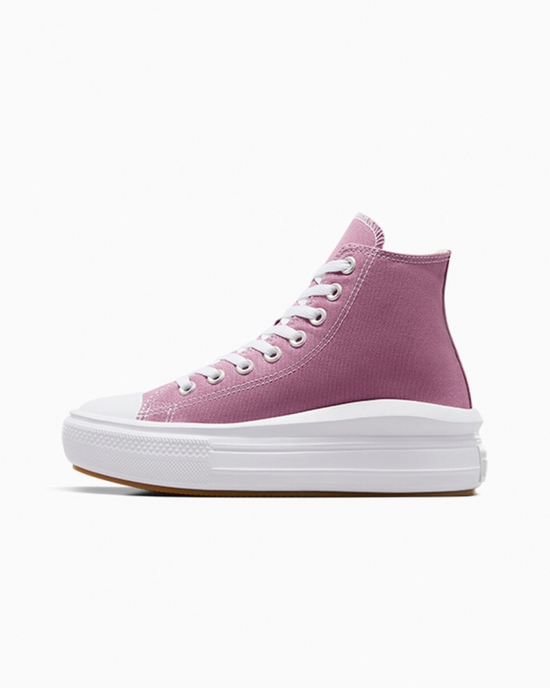 Converse Chuck Taylor All Star Move Platform Seasonal Color Wit Zwart | 0124-JAFKO