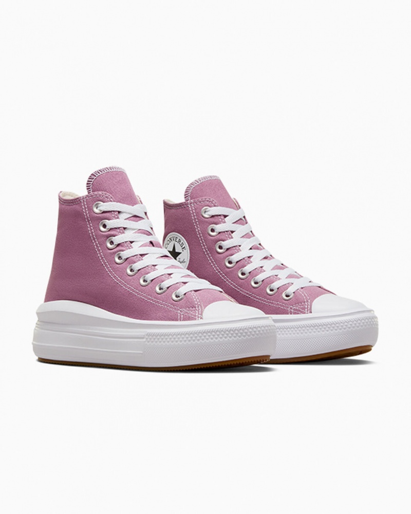 Converse Chuck Taylor All Star Move Platform Seasonal Color Wit Zwart | 0124-JAFKO