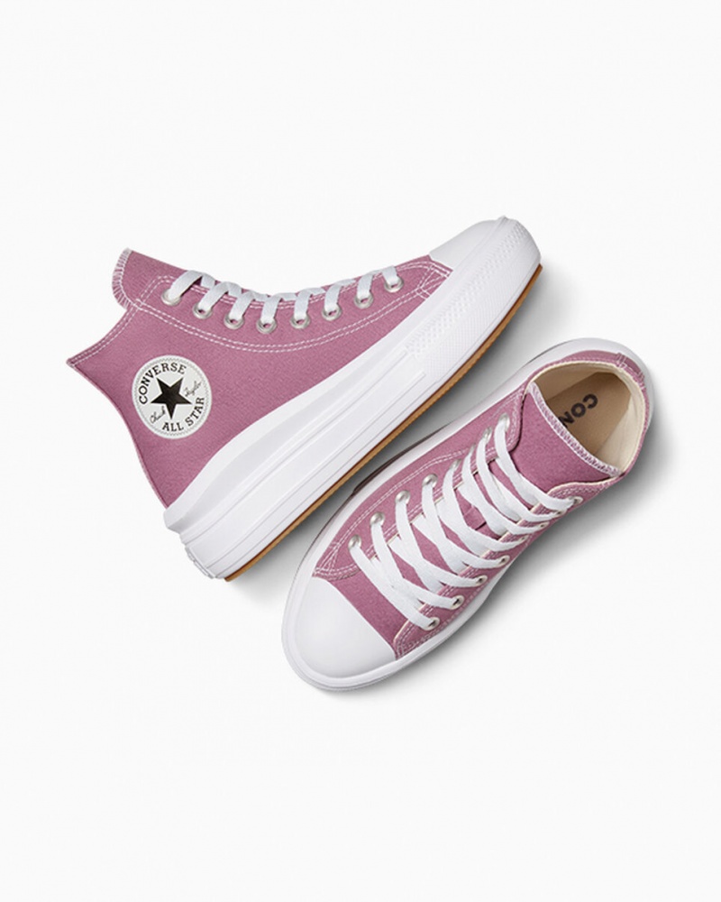 Converse Chuck Taylor All Star Move Platform Seasonal Color Wit Zwart | 0124-JAFKO