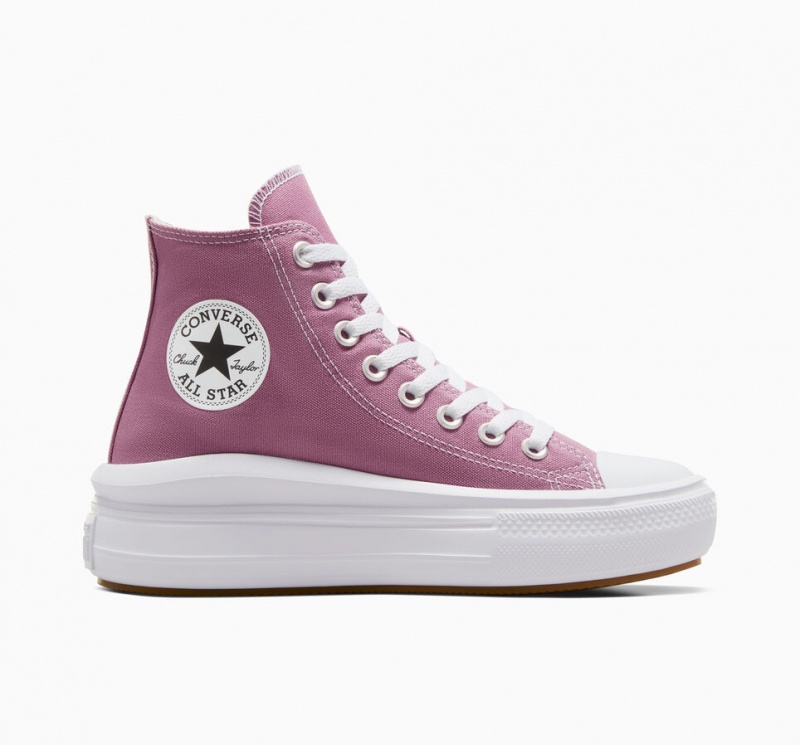 Converse Chuck Taylor All Star Move Platform Seasonal Color Wit Zwart | 0124-JAFKO