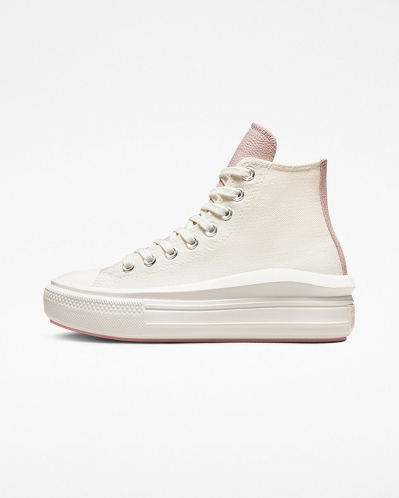 Converse Chuck Taylor All Star Move Platform Tonal Materials Roze | 7842-AJFRY