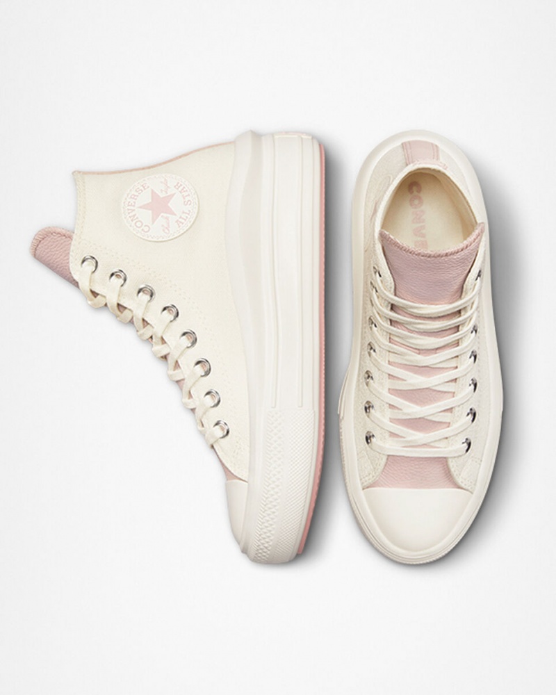 Converse Chuck Taylor All Star Move Platform Tonal Materials Roze | 7842-AJFRY