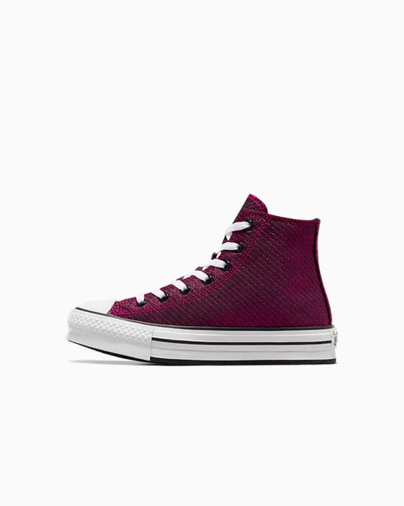 Converse Chuck Taylor All Star Platform Lift Sparkle Roze Wit Zwart | 1634-KXEYW