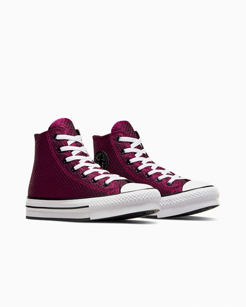 Converse Chuck Taylor All Star Platform Lift Sparkle Roze Wit Zwart | 1634-KXEYW