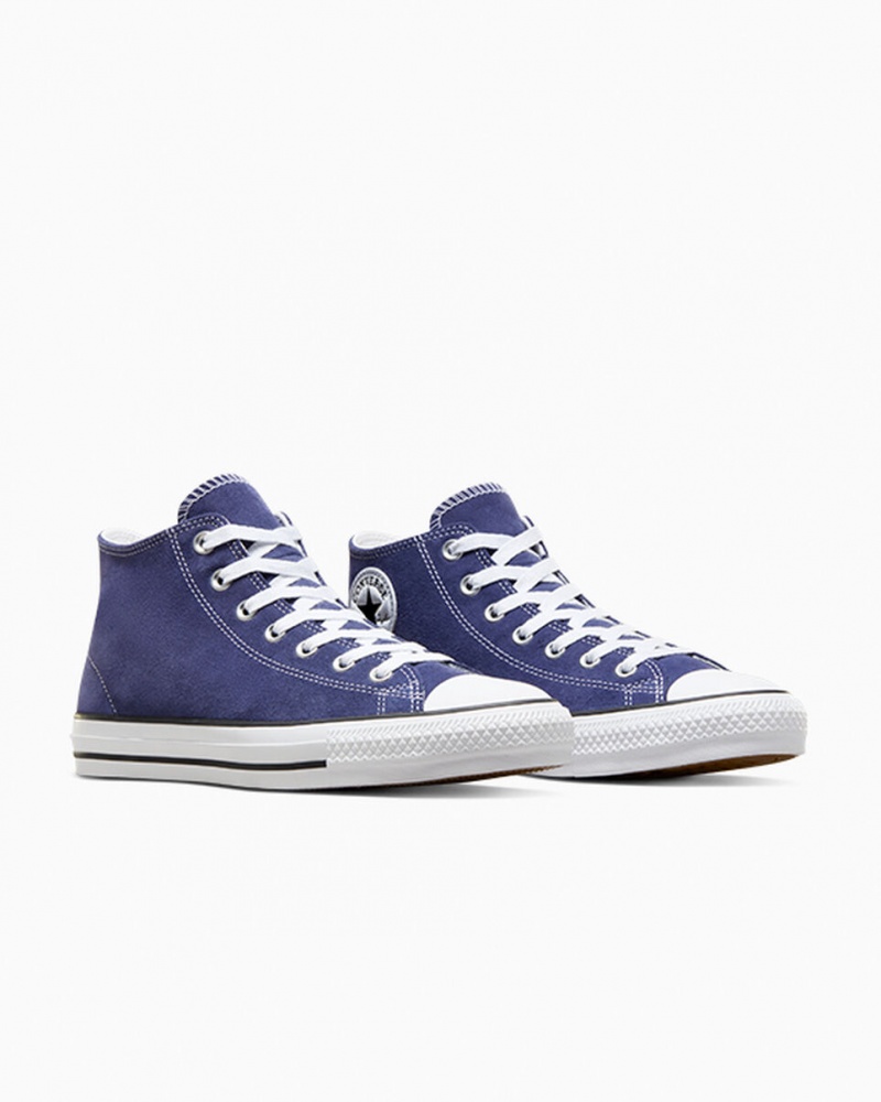 Converse Chuck Taylor All Star Pro Suede Blauw Wit Zwart | 2651-IVCBA