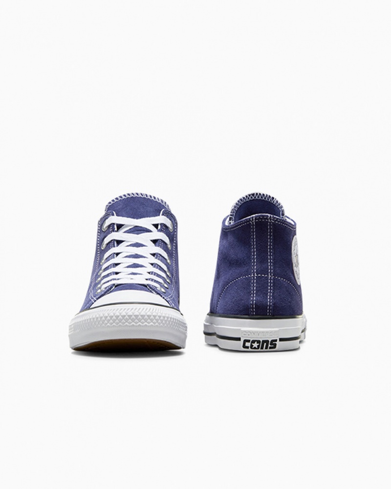 Converse Chuck Taylor All Star Pro Suede Blauw Wit Zwart | 2651-IVCBA