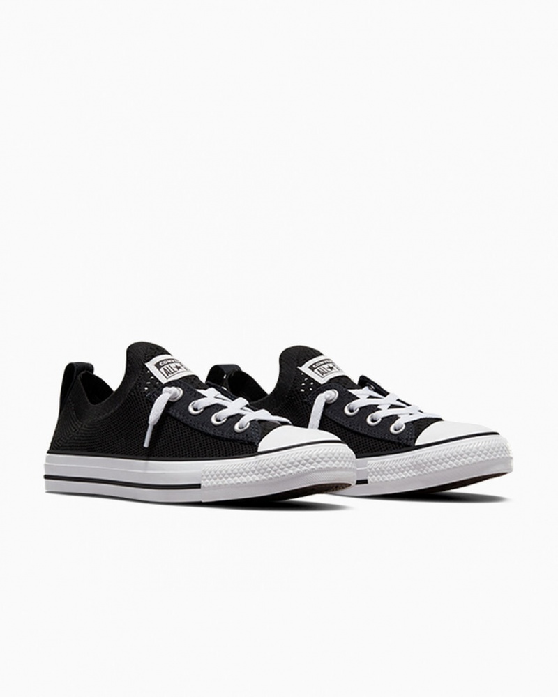 Converse Chuck Taylor All Star Shoreline Knit Slip Zwart Wit Zwart | 7104-FPCDS