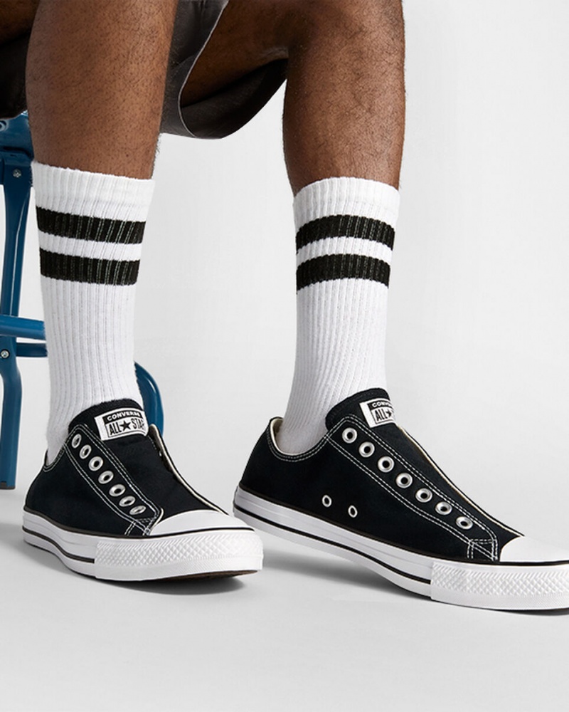 Converse Chuck Taylor All Star Slip Zwart Wit Zwart | 8694-IQXBJ