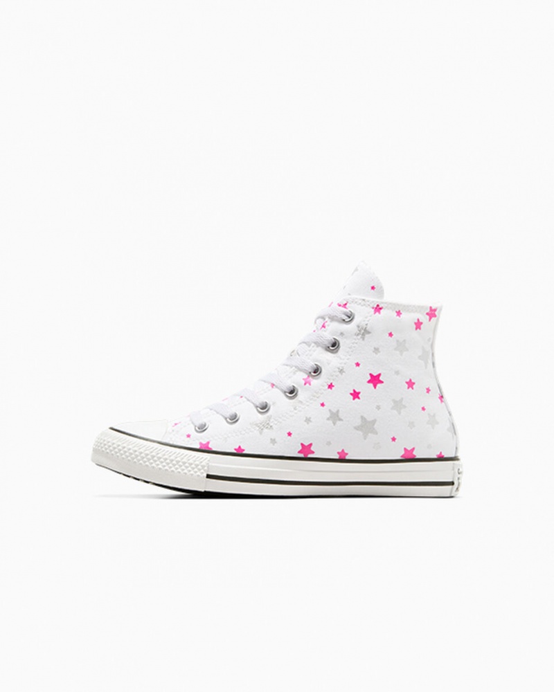 Converse Chuck Taylor All Star Sparkle Wit Roze Wit | 4097-PFRXQ