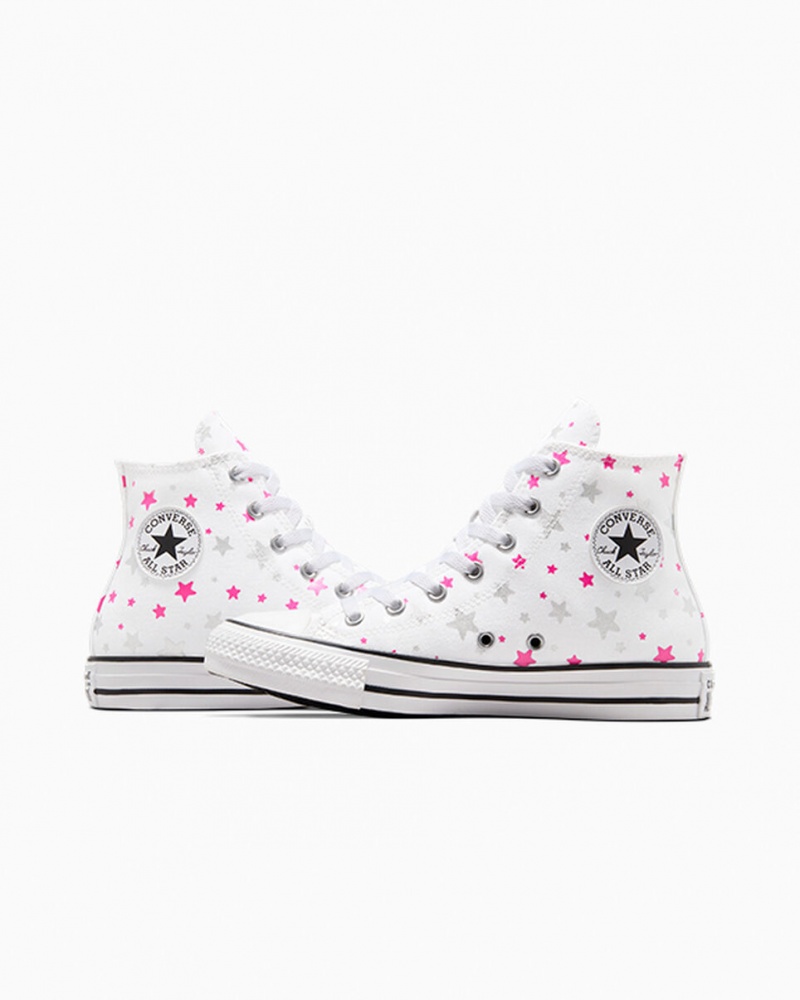 Converse Chuck Taylor All Star Sparkle Wit Roze Wit | 4097-PFRXQ