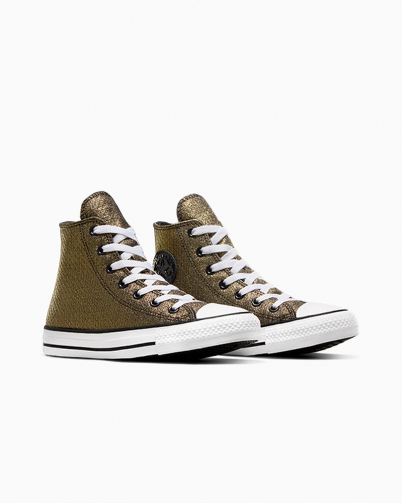 Converse Chuck Taylor All Star Sparkle Zwart Goud Wit | 9856-UGIJY