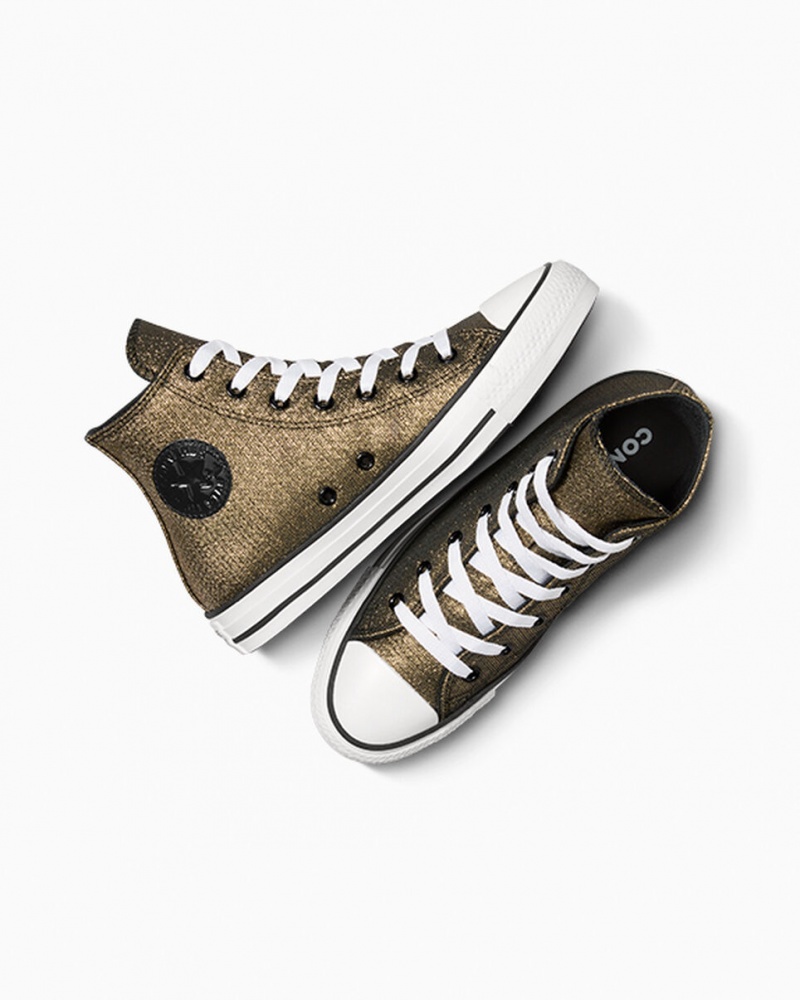 Converse Chuck Taylor All Star Sparkle Zwart Goud Wit | 9856-UGIJY