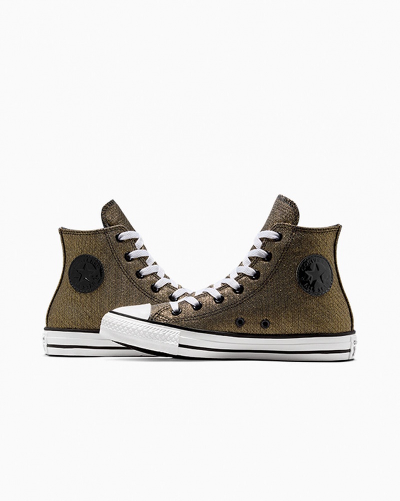 Converse Chuck Taylor All Star Sparkle Zwart Goud Wit | 9856-UGIJY