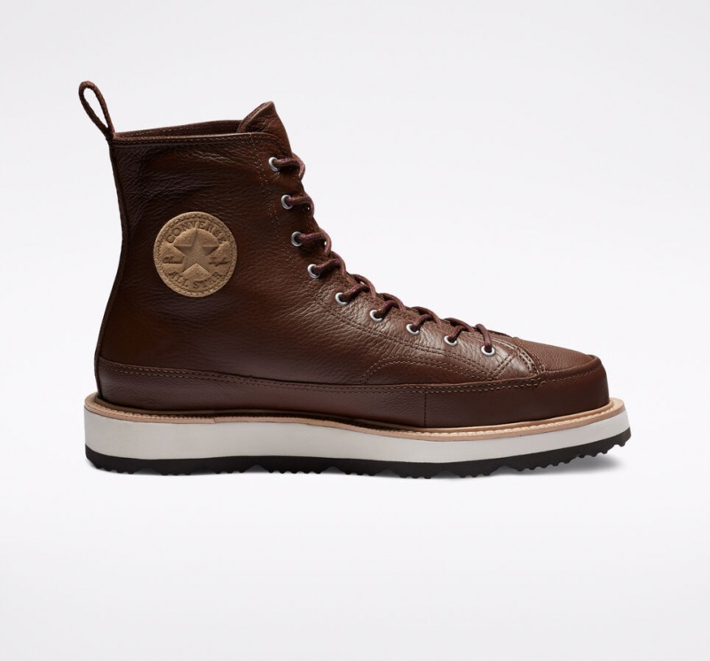 Converse Chuck Taylor Crafted Boot Chocola Lichtzwart | 2607-KNGJF