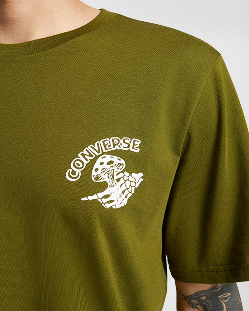 Converse Chuck Tours Grafische T-Shirt Groen | 2604-VKIWO