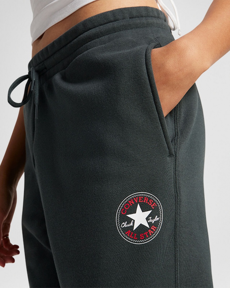 Converse Converse Go-To All Star Patch Standard-Fit Fleece Sweatpants Groen | 8492-MDIGK