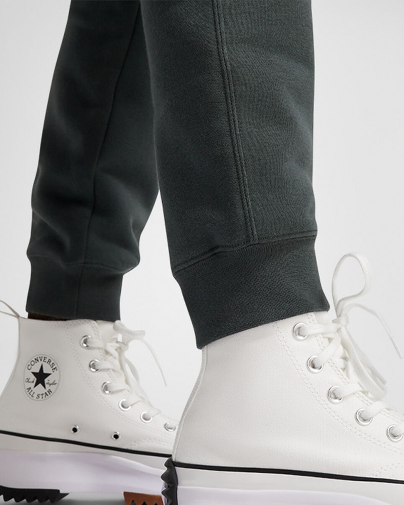 Converse Converse Go-To All Star Patch Standard-Fit Fleece Sweatpants Groen | 8492-MDIGK