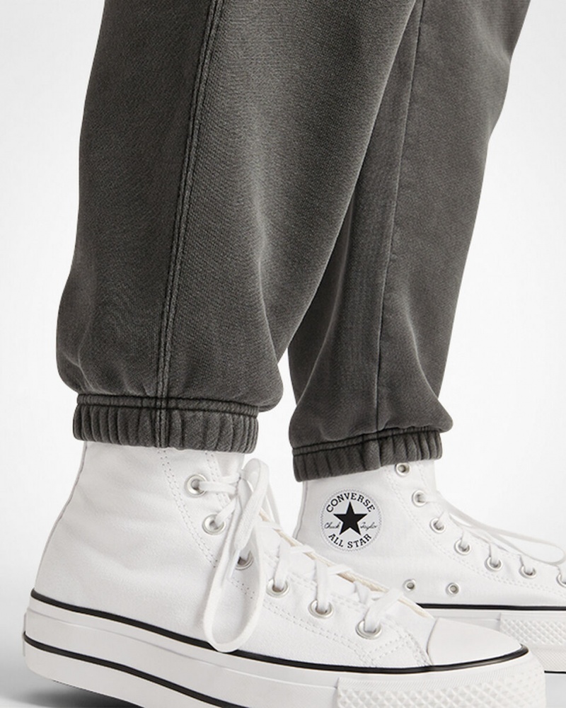 Converse Converse Go-To Sneaker Patch Loose-Fit Sweatpants Zwart | 5023-CRJQN