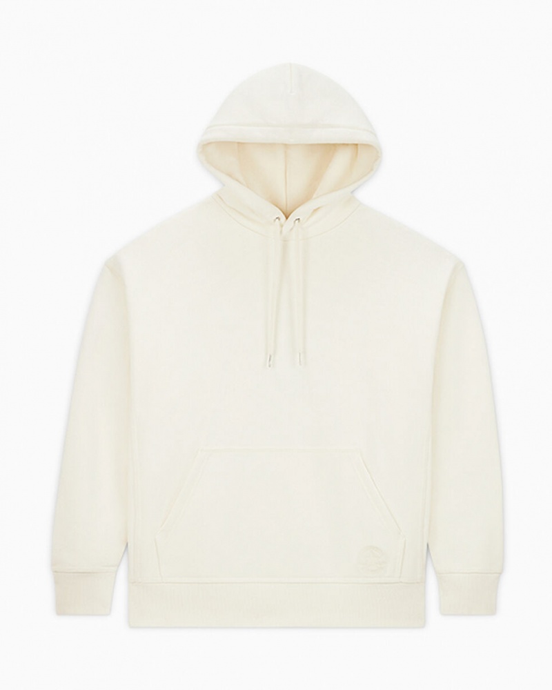 Converse Converse Gold Standard Loose-Fit Pullover Hoodie Egret | 3298-MJUHD