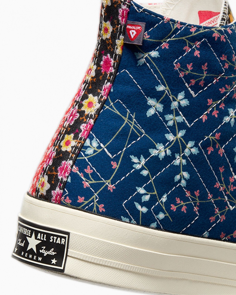 Converse Converse Upcycled Floral Chuck 70 Zwart Rood Blauw | 0192-HZRLA