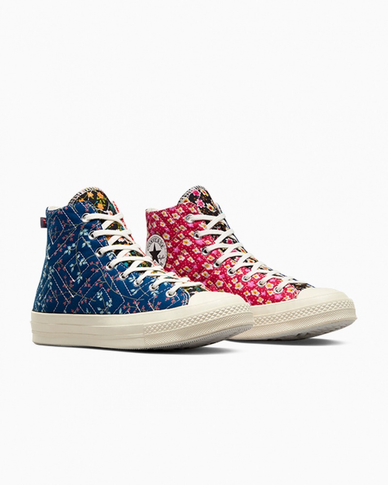 Converse Converse Upcycled Floral Chuck 70 Zwart Rood Blauw | 0192-HZRLA