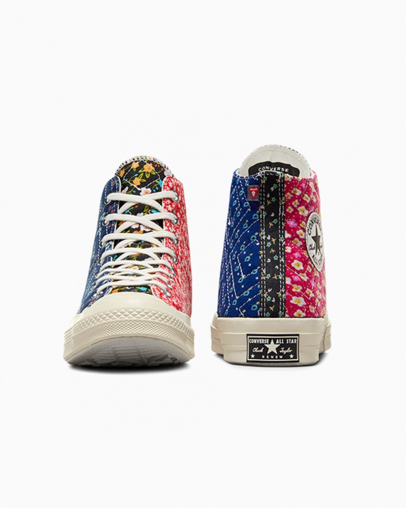 Converse Converse Upcycled Floral Chuck 70 Zwart Rood Blauw | 0192-HZRLA