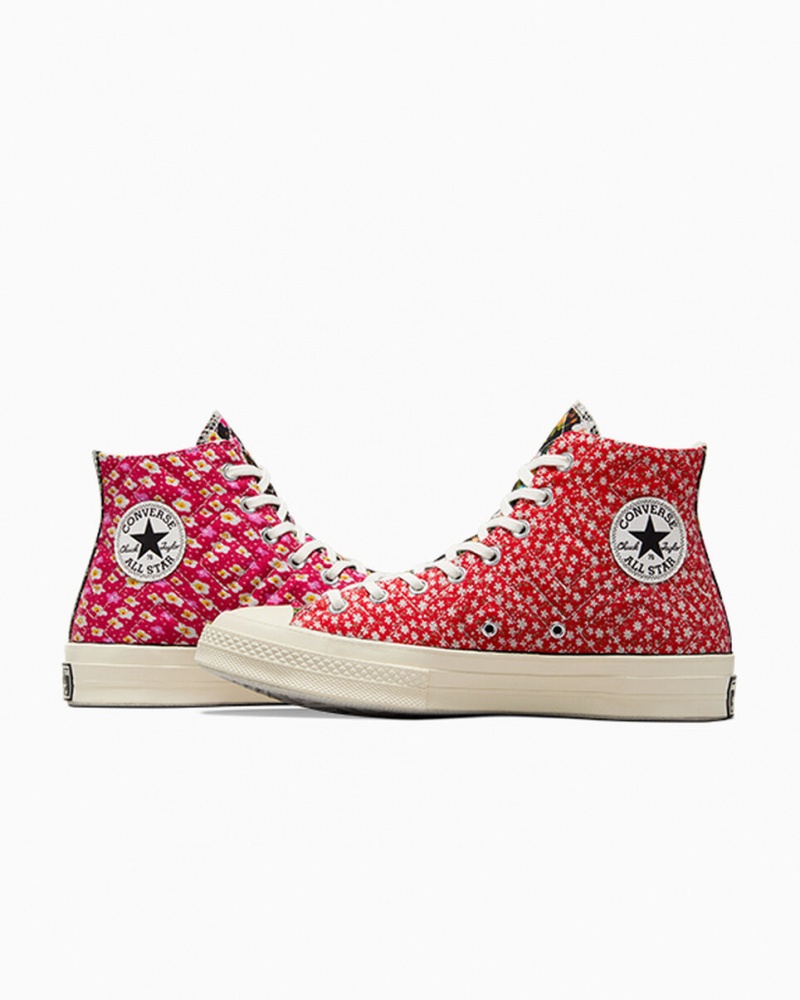 Converse Converse Upcycled Floral Chuck 70 Zwart Rood Blauw | 1736-OYNHP