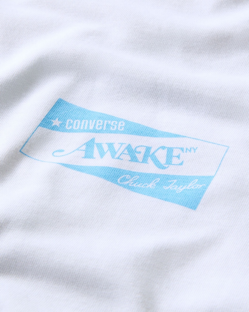 Converse Converse x Awake NY Jersey T-Shirt Wit | 7316-ZVCKH