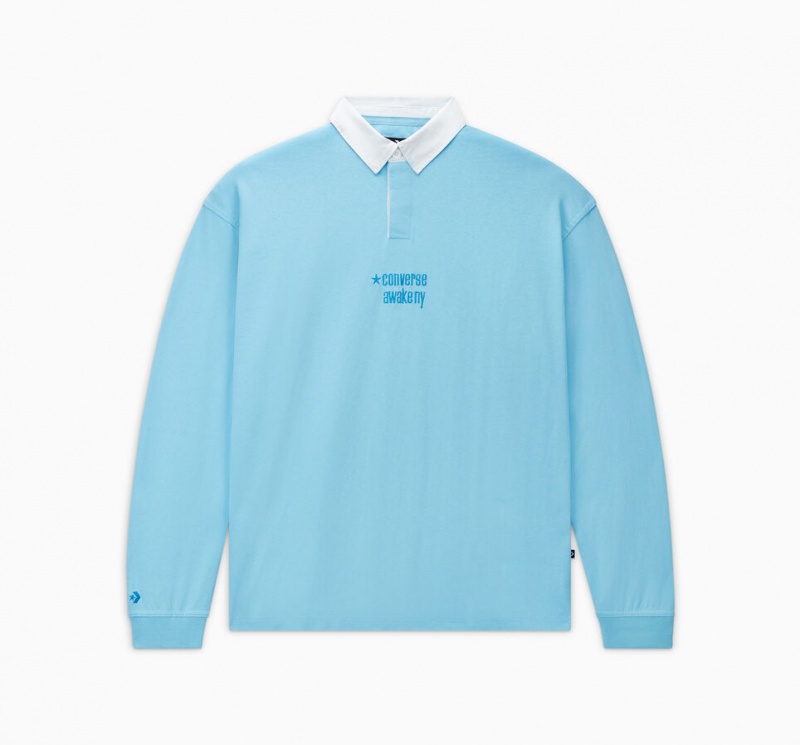 Converse Converse x Awake NY Rugby Shirt Baltic Sea | 2806-XLHAD