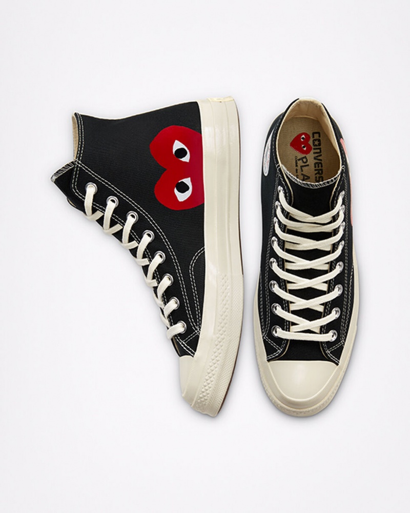 Converse Converse x Comme des Garçons PLAY Chuck 70 Zwart Wit Rood | 4798-ANWUJ