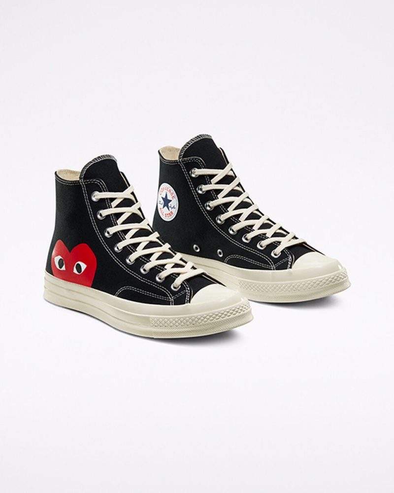 Converse Converse x Comme des Garçons PLAY Chuck 70 Zwart Wit Rood | 4798-ANWUJ