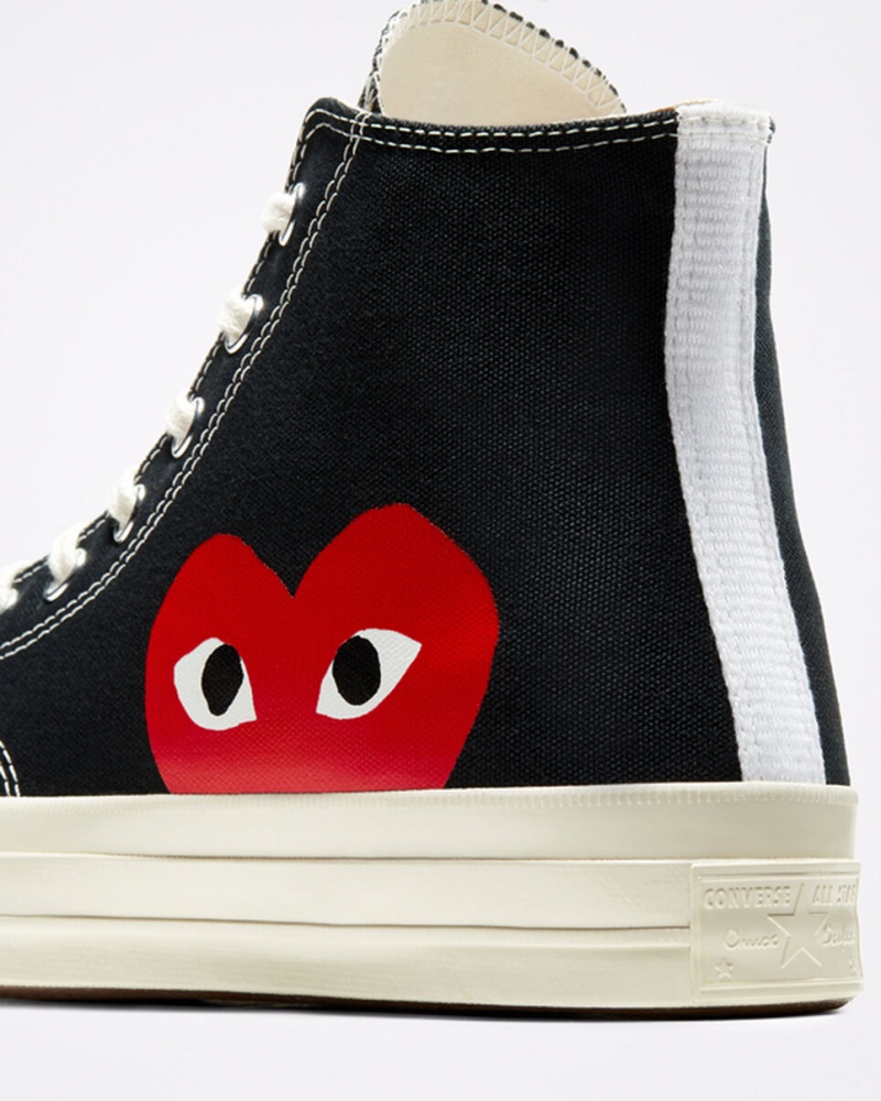 Converse Converse x Comme des Garçons PLAY Chuck 70 Zwart Wit Rood | 7952-EGDVL