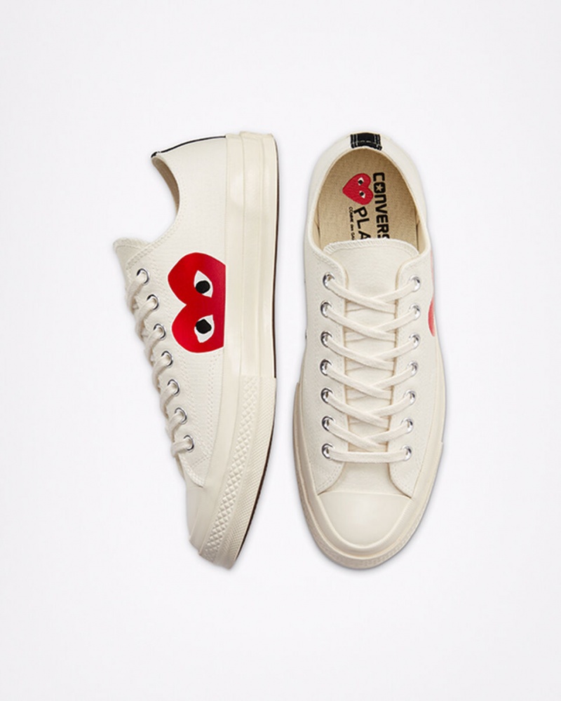 Converse Converse x Comme des Garçons PLAY Chuck 70 Wit Rood | 5680-LTYDP