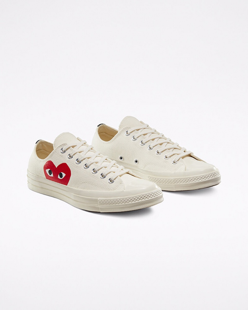 Converse Converse x Comme des Garçons PLAY Chuck 70 Wit Rood | 5680-LTYDP