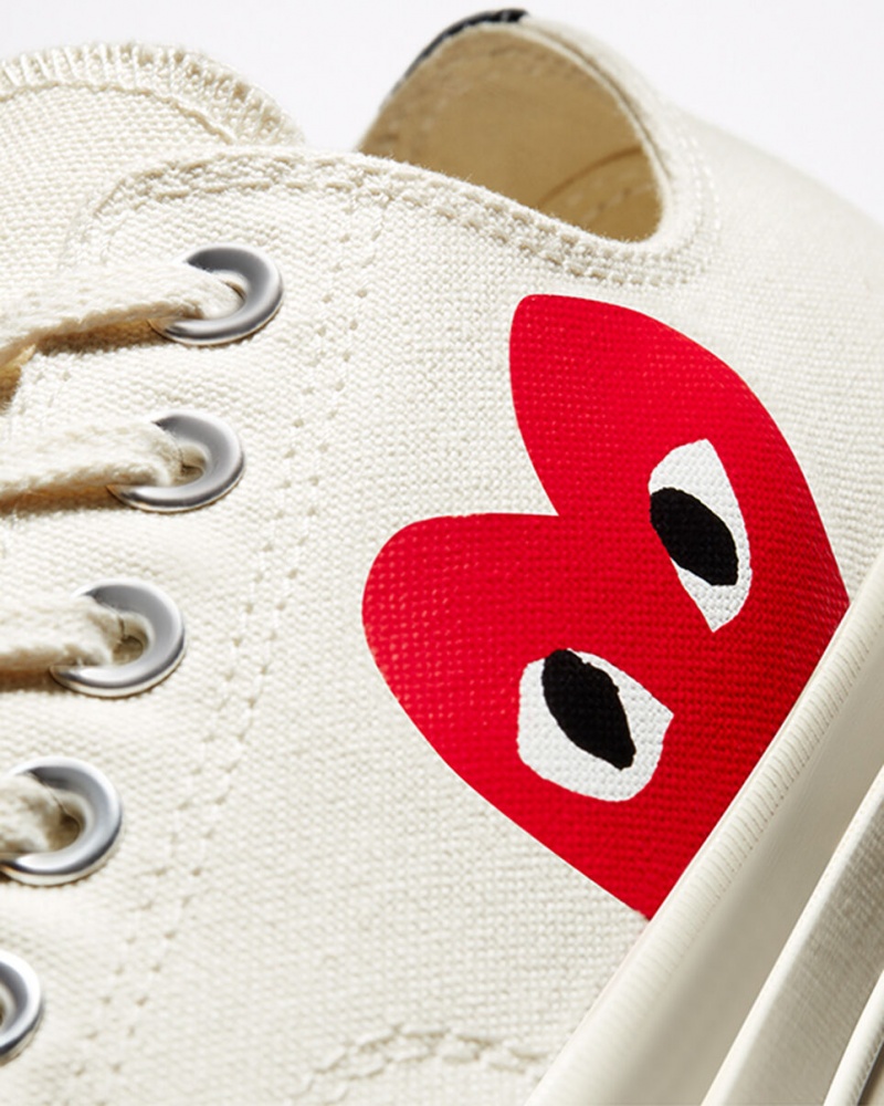 Converse Converse x Comme des Garçons PLAY Chuck 70 Wit Rood | 5680-LTYDP