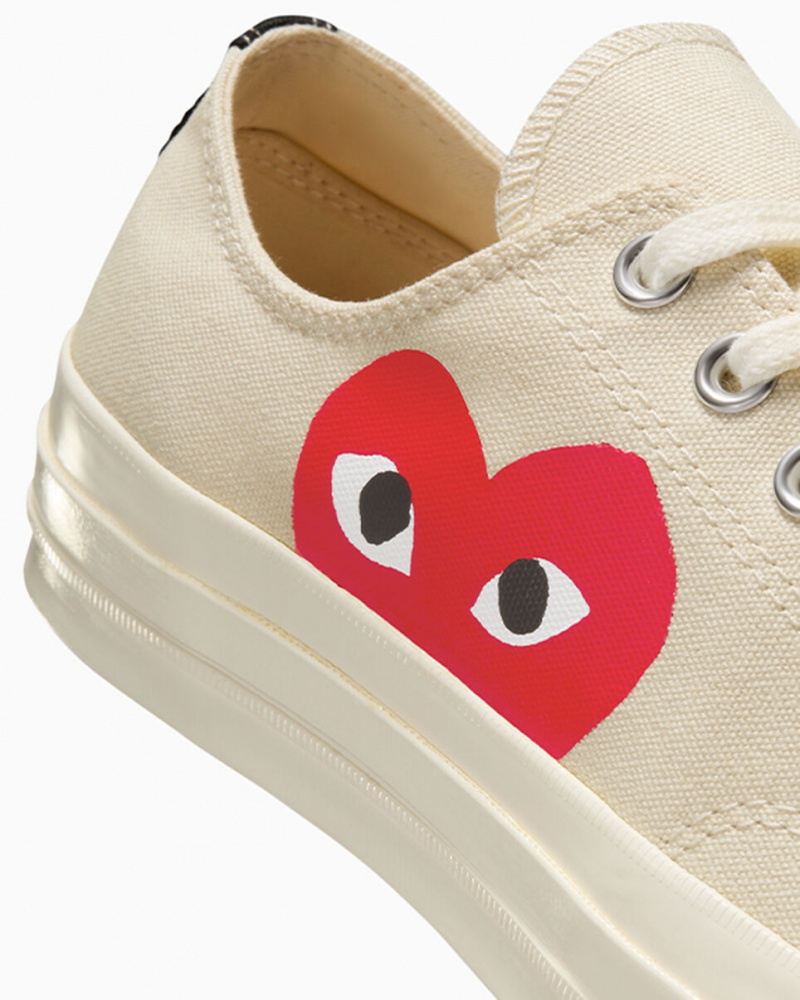 Converse Converse x Comme des Garçons PLAY Chuck 70 Wit Rood | 5680-LTYDP